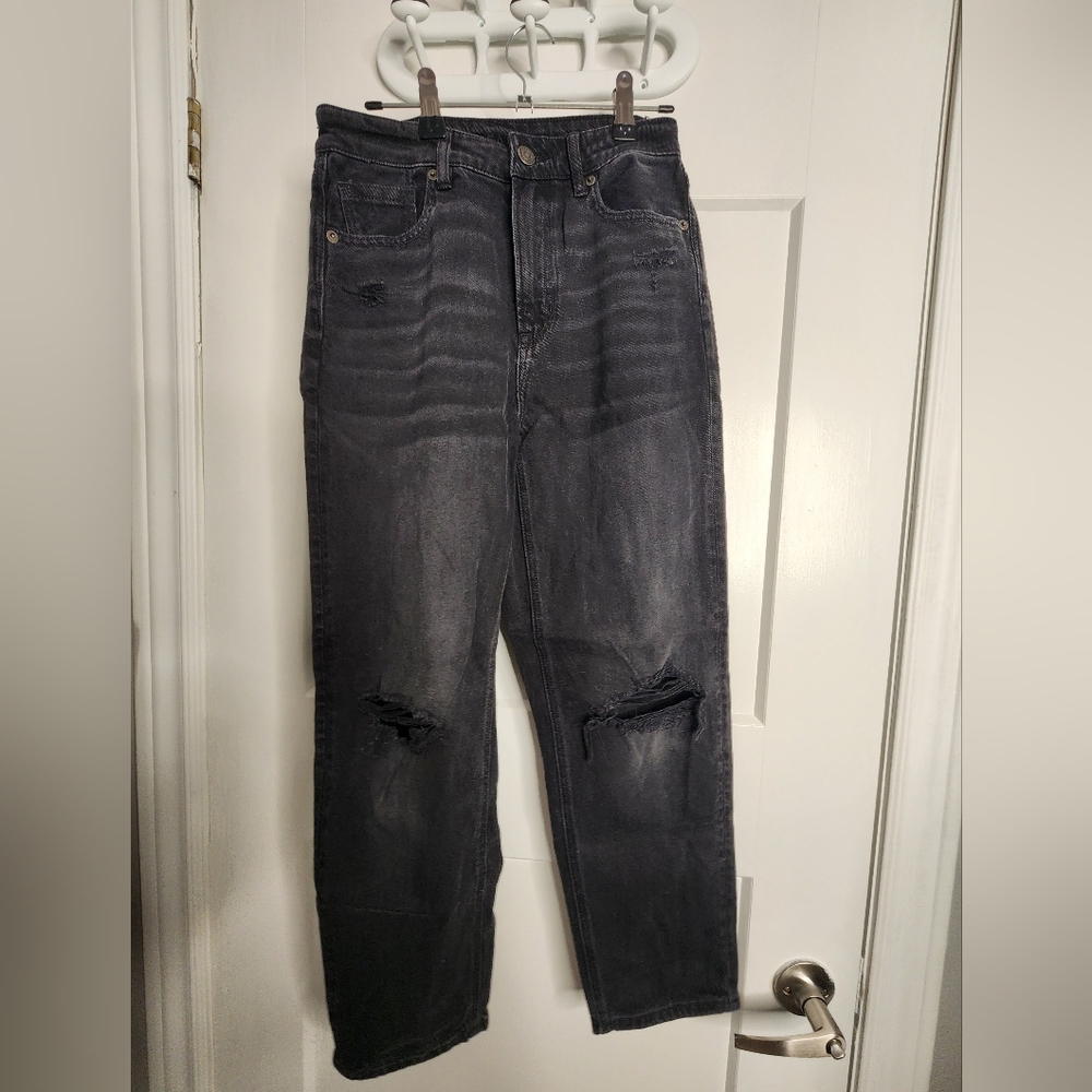 American Eagle high rise black jeans